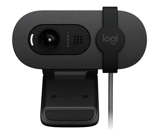 Logitech BRIO 100 webcam with privacy shutter