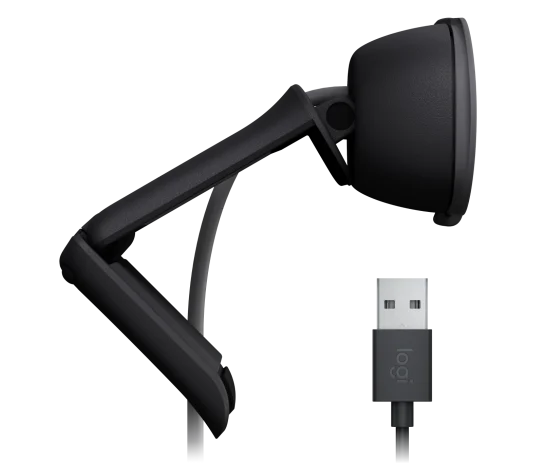 Full HD Logitech webcam for video meetings